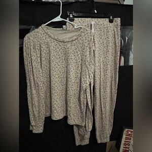 J. Crew Neutral Leopard Sweat Set